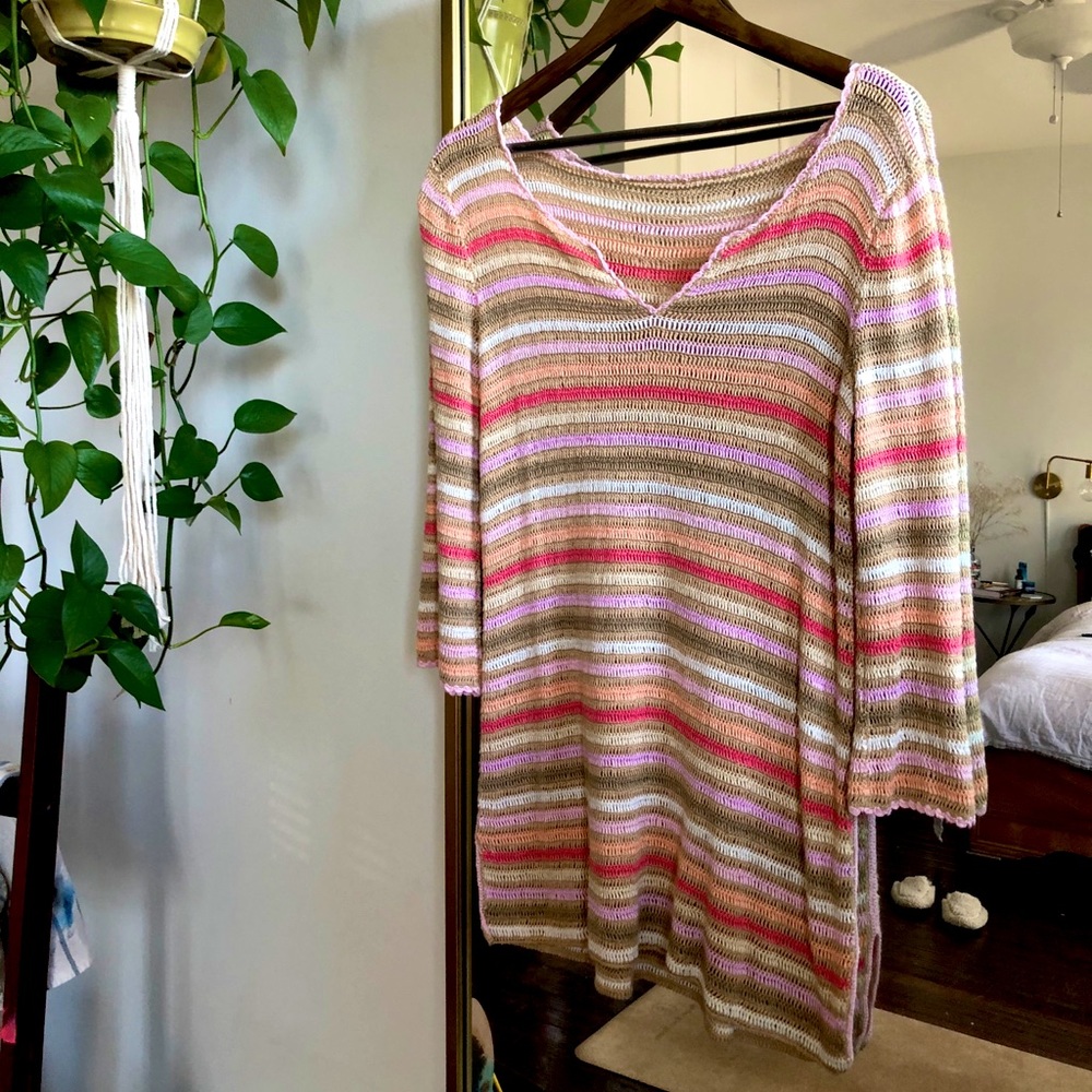 Crochet Mini Dress
